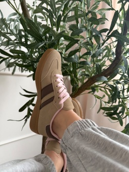 Beżowe trampki sneakersy beige Street