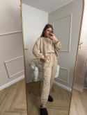 Komplet dresowy beżowy masełko beige dres