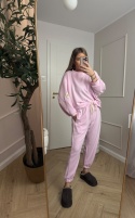 Komplet dresowy masełko różowy cukierkowy dres II model