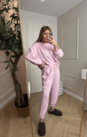 Komplet dresowy masełko różowy cukierkowy dres II model
