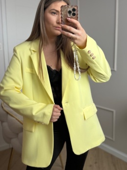 Marynarka pastelowy żółty oversize