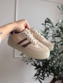 Sneakersy beżowe Soft Street na platformie