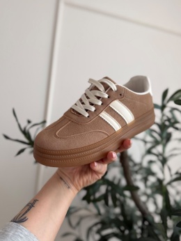 Sneakersy beżowe Soft Street na platformie